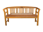 Banc de jardin avec coussin 157 cm Bois d'Homzora massif