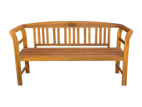 Banc de jardin avec coussin 157 cm Bois d'Homzora massif