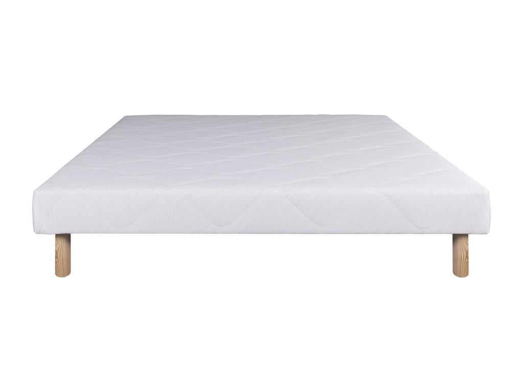 Ensemble Matelas 90x190 cm Dreamlux 26 cm sommier blanc