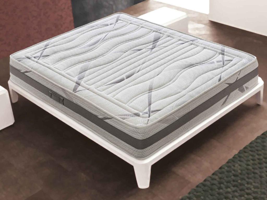 Homzora - Matelas à mémoire de forme - hauteur 22 cm - mousse à mémoire de forme 3 cm - housse en carbone 120x190