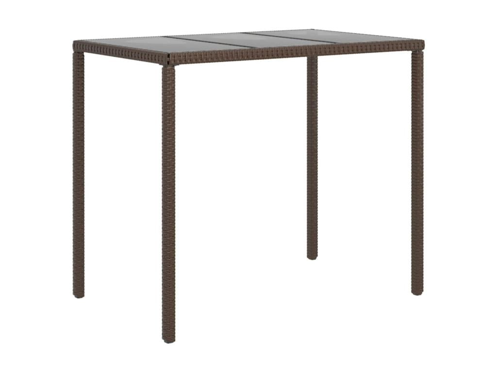 Salon de jardin 6 pcs avec coussins Marron Résine tressée