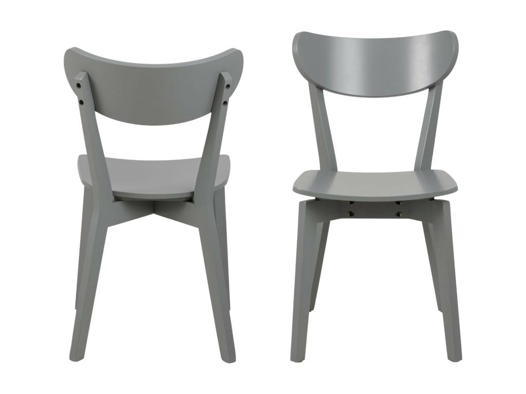 Chaises scandinaves en bois laqué lot de 2 - Homzora