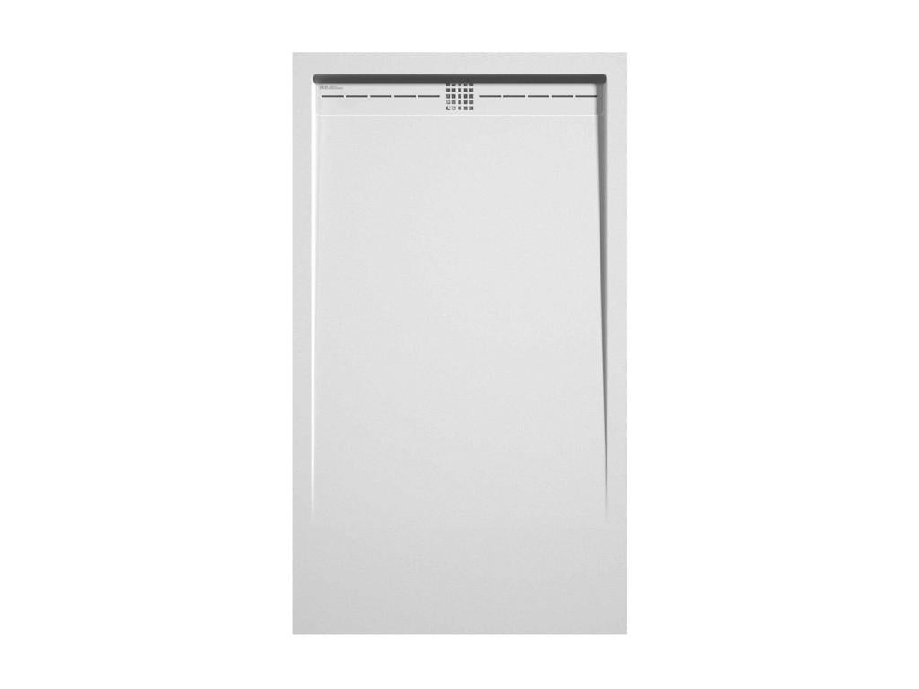 Receveur de douche Blanc finition Lisse Homzora CACH grille de couleur - 130x80 cm