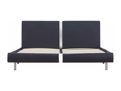 Cadre de lit Noir Similicuir 120x200 cm