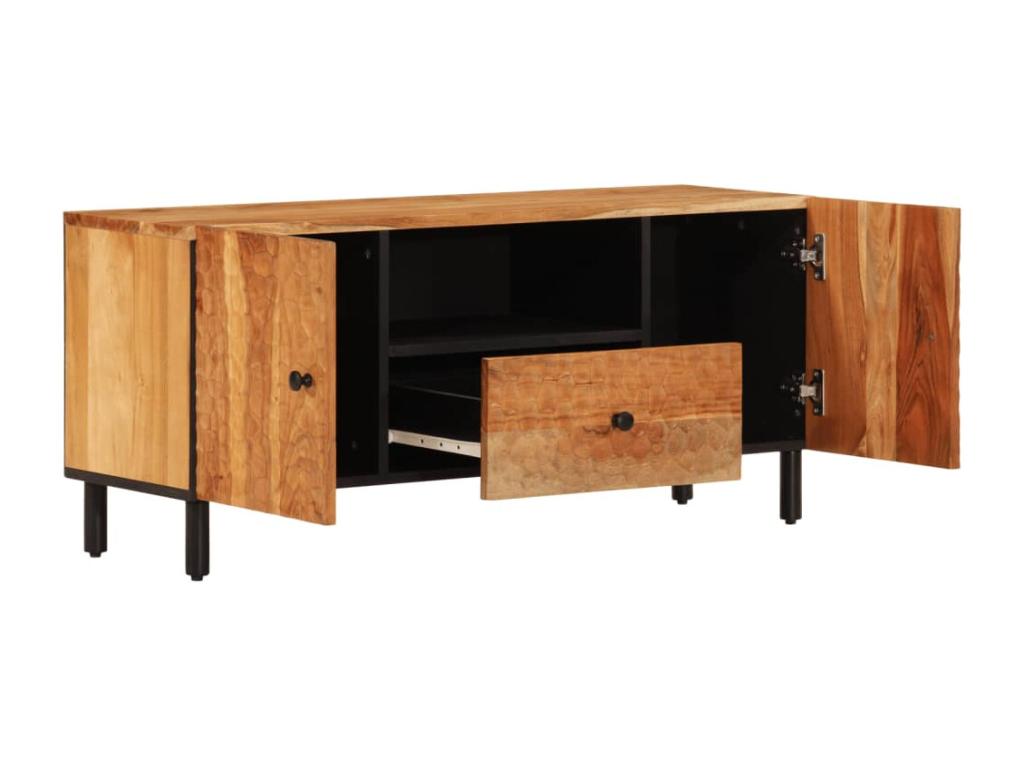 Meuble TV 105x33x46 cm Bois d'Homzora massif