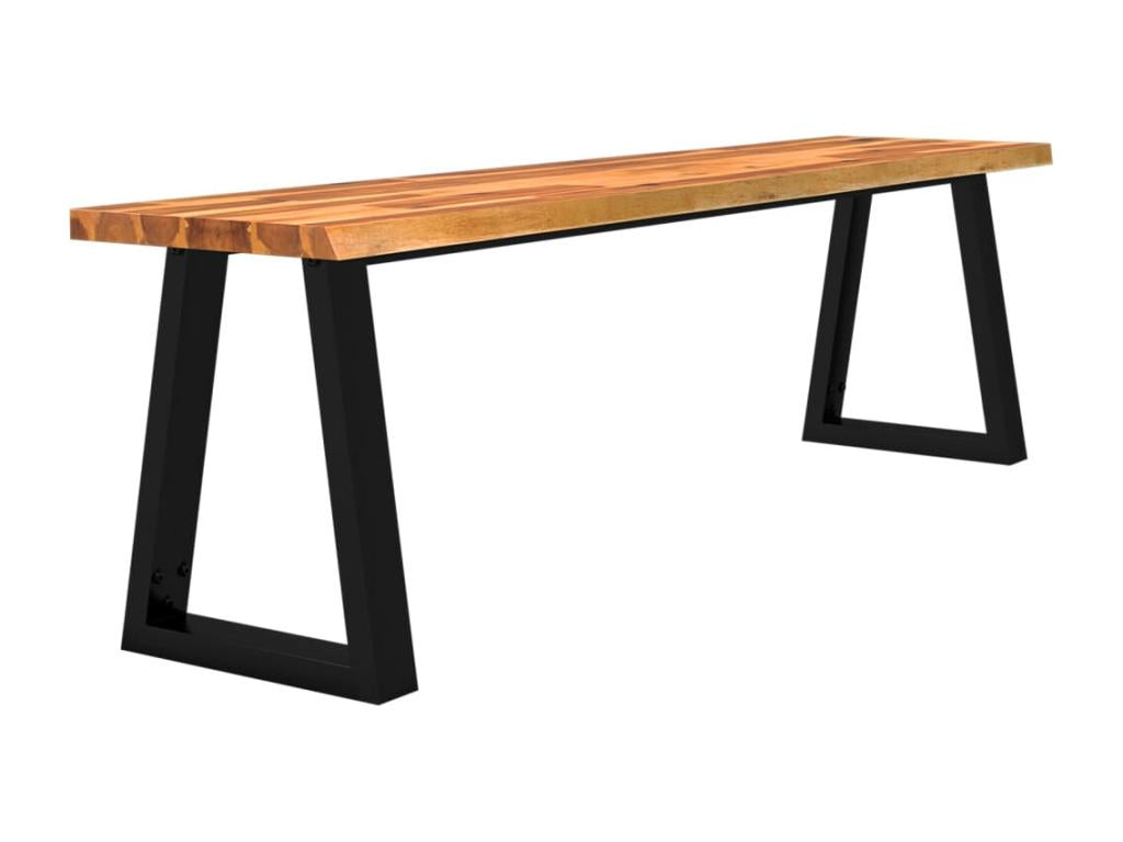 Banc avec bord vivant 160 cm bois d'Doucezen massif