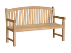 Banc de jardin en bois de teck massif 150 cm