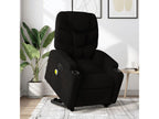Fauteuil inclinable de massage électrique Noir Tissu