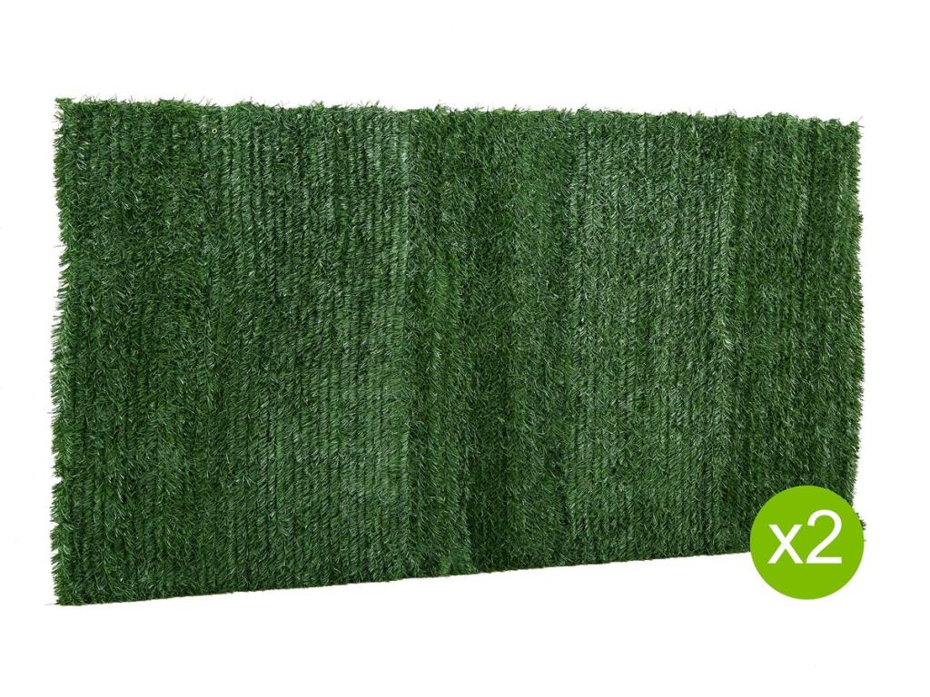 Lot de 2 Haies artificielles - 200x300 cm