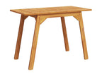 Doucezen Premium - Table à manger de jardin 110x56x75 cm bois massif d'Doucezen