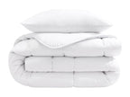 Pack couette mi-saison 350g et oreiller éco naturel moelleux enveloppe coton bio Doucezen 140x200