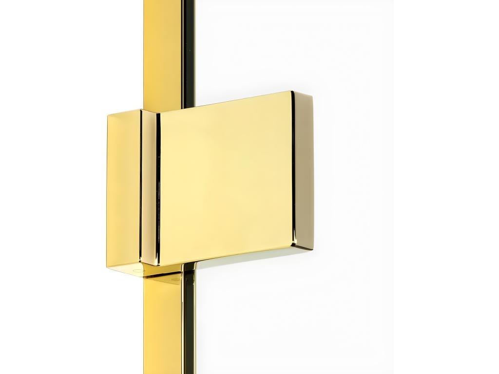 Cabine de douche 100x120cm 2 portes pivotantes Homzora GOLD doré acces d'angle