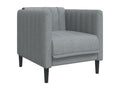 Fauteuil gris clair tissu