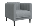 Fauteuil gris clair tissu