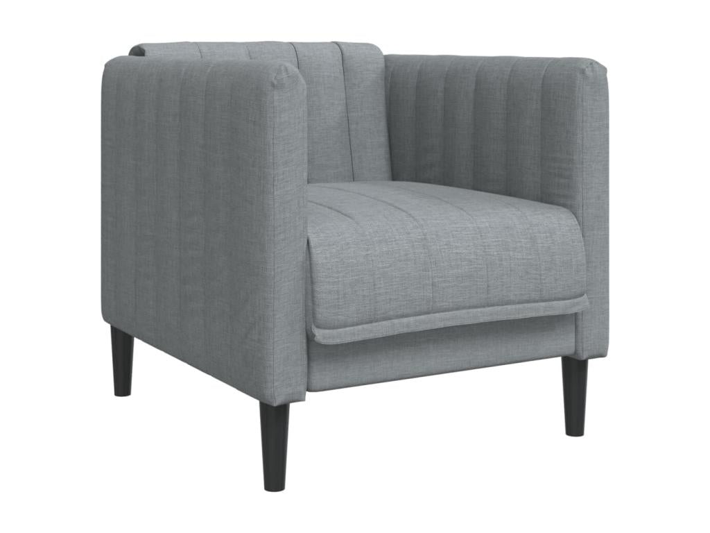 Fauteuil gris clair tissu