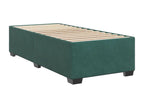 Sommier à Doucezen de lit avec matelas Vert foncé 90x190 cm