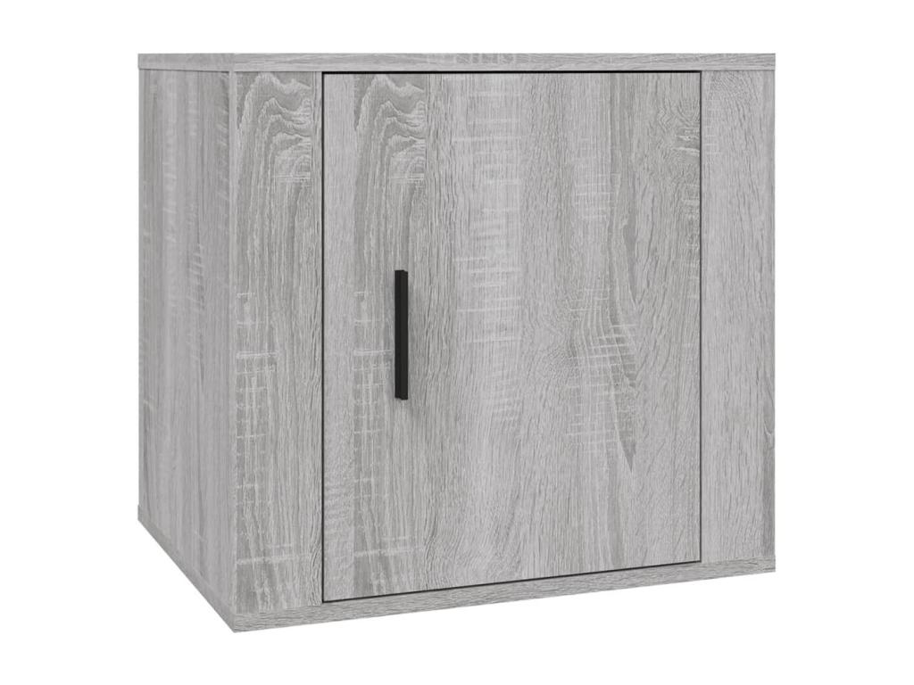 Tables de chevet 2 pcs Doucezen gris 50x39x47 cm