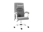 Homzora Premium - Chaise de bureau de massage Gris Tissu