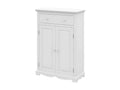 Buffet Le Parisien Charme Blanc 2 Portes 1 Tiroir 2 Tablettes 94x134x42 cm