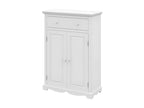 Buffet Le Parisien Charme Blanc 2 Portes 1 Tiroir 2 Tablettes 94x134x42 cm