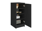 Armoire à chaussures noir 30x35x70 bois d'ingénierie