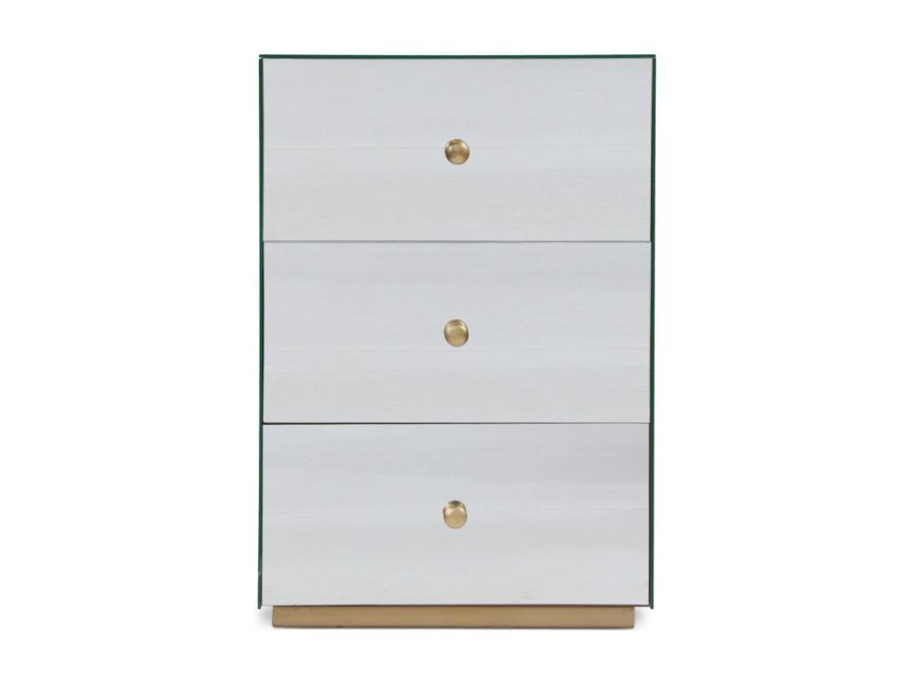 Table de Chevet Homzora 63cm Transparent / Or