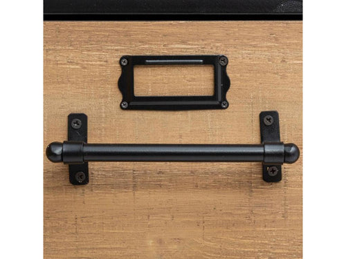 Buffet À Tiroirs Pour Homzora Des Dossiers Avec Une Décoration Rétro En Métal Et Bois 42x37x87.5