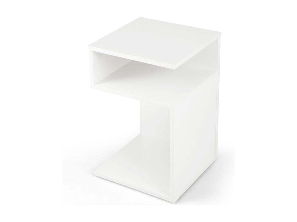 Table d'appoint bout de blanche 33x33x50 cm 20 0006826