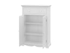 Buffet Le Parisien Charme Blanc 2 Portes 1 Tiroir 2 Tablettes 94x134x42 cm