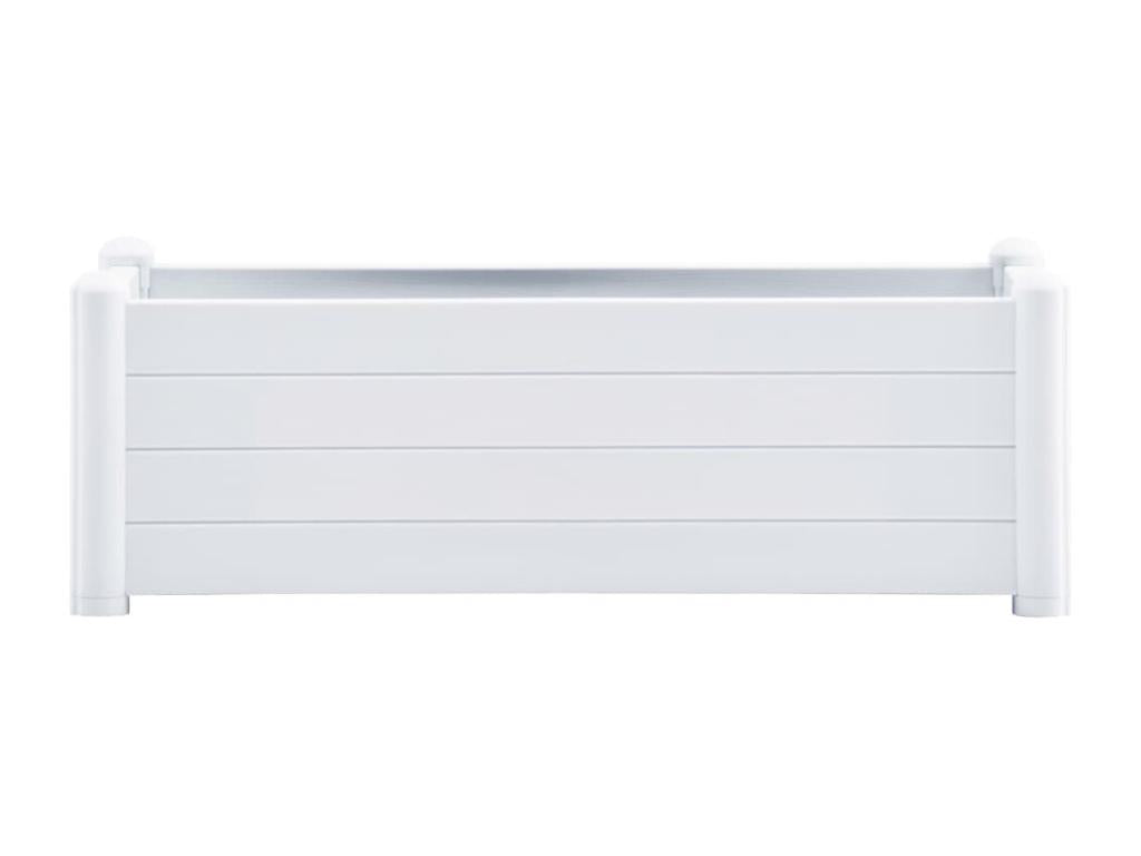 Jardinière lit surélevé plantes blanche 100x43x35 cm 02 0001224