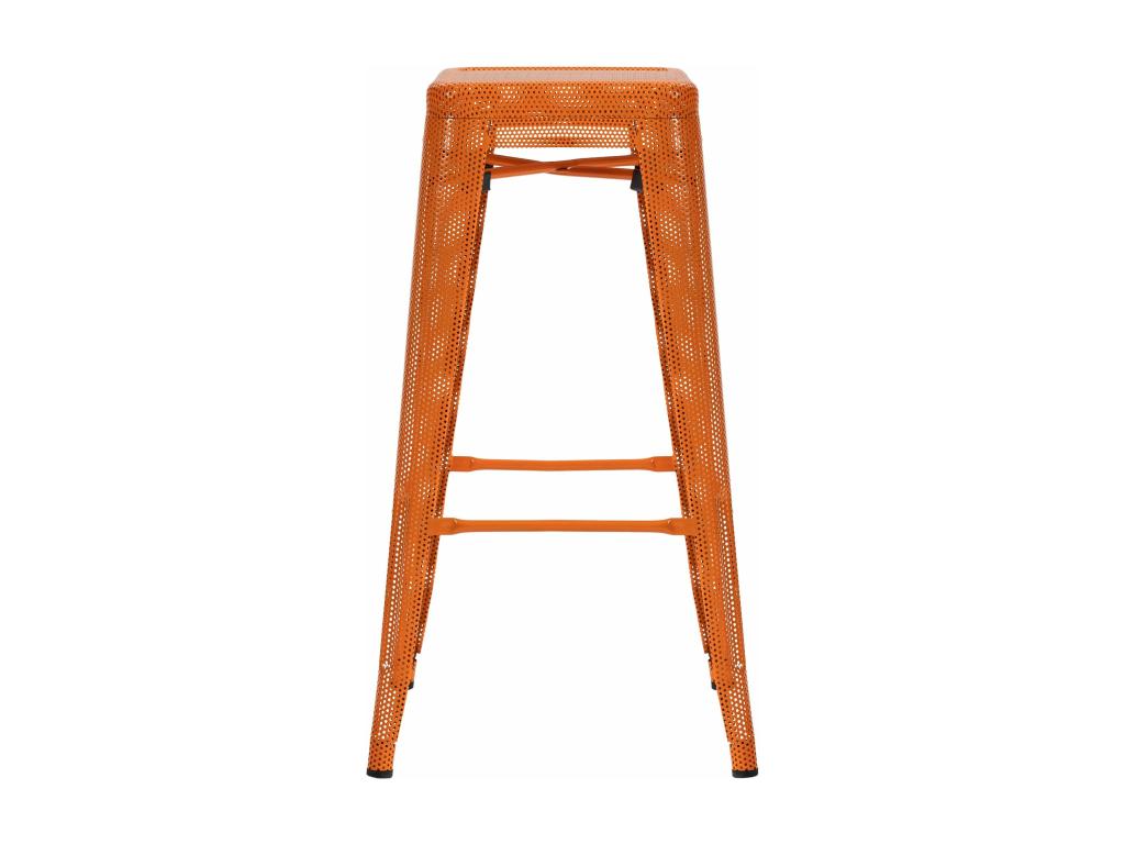 Tabouret de bar avec métal argentée 43x43x77 cm 10 0004870