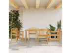 Ensemble à manger de jardin 5pcs Bois de teck massif