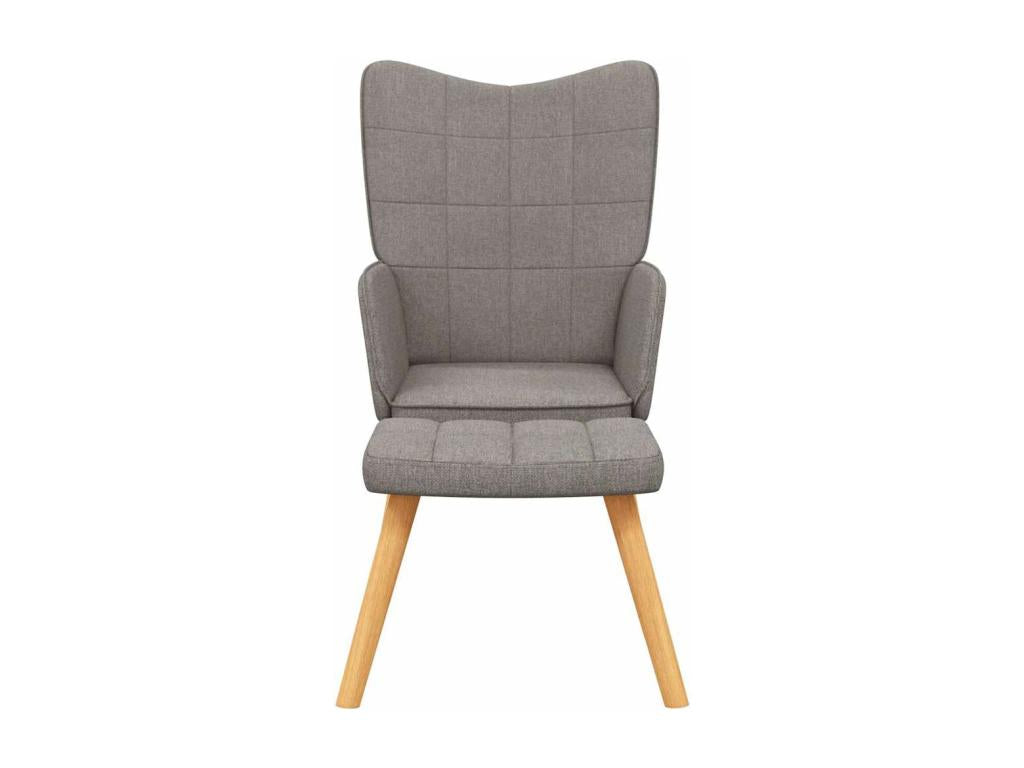 Fauteuil de relaxation avec tabouret Doucezen Tissu