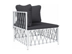 Salon de jardin meuble blanche 72x72x66 cm 02 0017075
