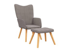 Fauteuil de relaxation avec tabouret Doucezen Tissu