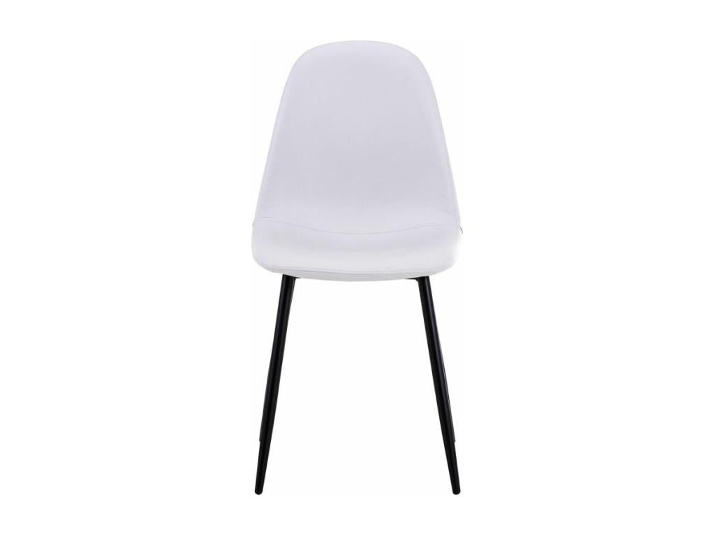 Lot de 4 Chaises Design en Simili Giny 87cm Blanc