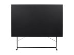 Homzora - Table de Repas Rectangulaire Pliante Noire