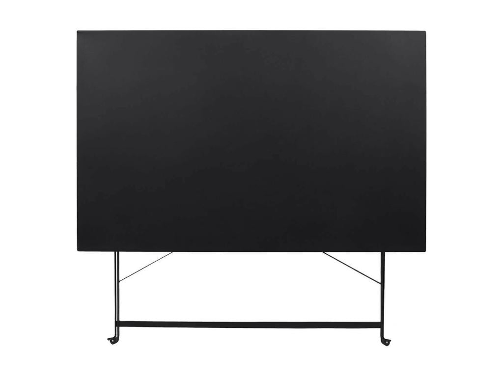 Homzora - Table de Repas Rectangulaire Pliante Noire