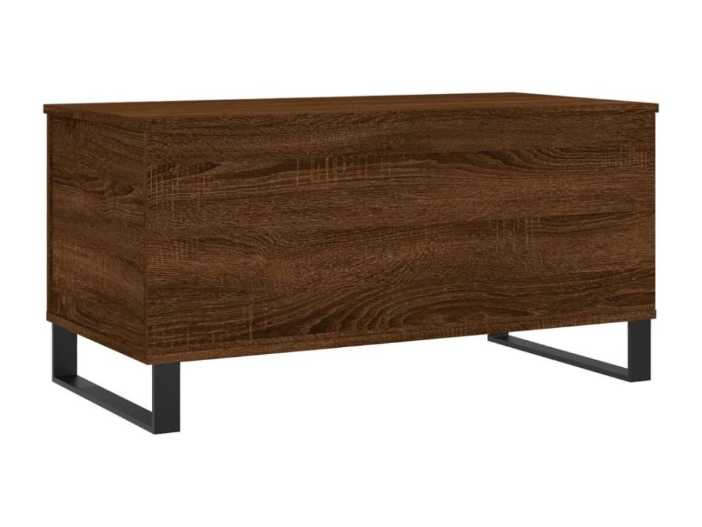 Table basse Chêne marron 90x44.5x45 cm Bois d'ingénierie