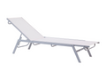 Chaise longue Métal Blanc Doucezen