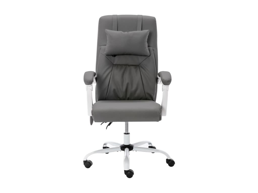 Chaise de bureau de massage Gris Similicuir