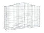 Panier de gabions arqué 200x50x120-140 Fer galvanisé