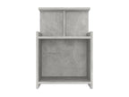 Tables de chevet 2 pcs Gris béton 40x35x60