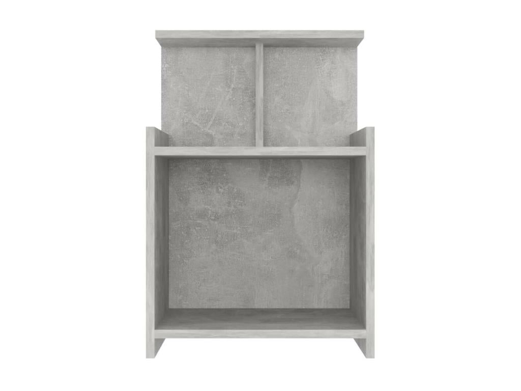 Tables de chevet 2 pcs Gris béton 40x35x60