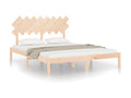 Cadre de lit sans matelas 160x200 cm bois massif