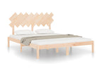 Cadre de lit sans matelas 160x200 cm bois massif