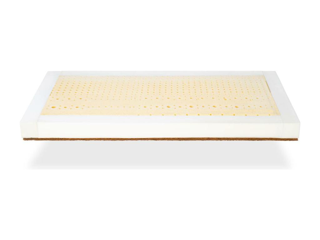 Matelas Latex 67x137 Epaisseur 11 cm Latex et Coco Naturel Dehoussable.Tissu organic