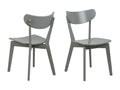 Chaises scandinaves en bois laqué lot de 2 - Homzora