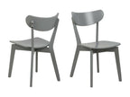 Chaises scandinaves en bois laqué lot de 2 - Homzora
