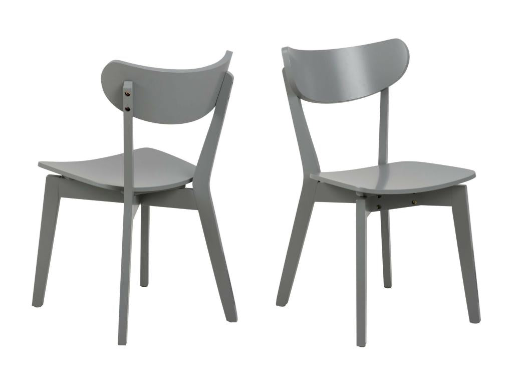 Chaises scandinaves en bois laqué lot de 2 - Homzora
